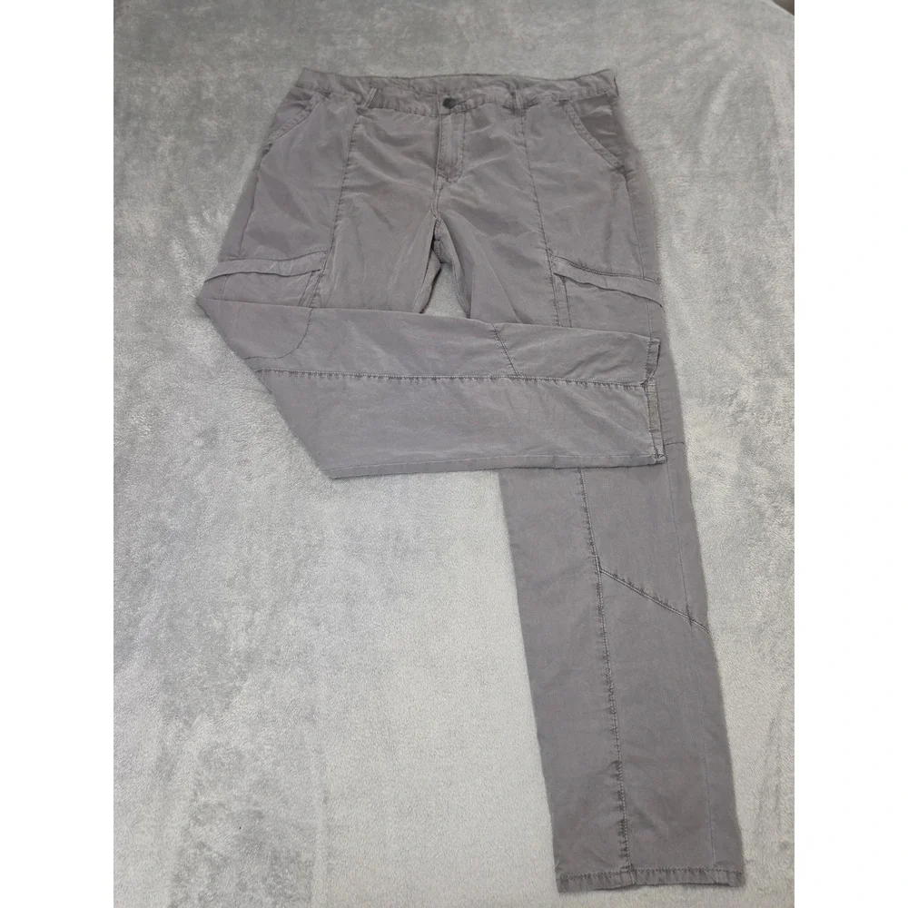 True Religion Mens Gray Cargo Tactical Pants Size 38 Straight Leg